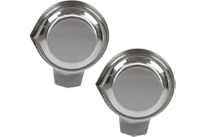 Garneck 2stücke Edelstahl Wiegeschalen Mini Wägeplatten Für Elektronische Waagen Langlebig Und Praktisch Für Küche Und Lebensmittel