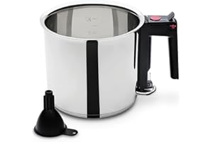 GSW 983167 Simmer Pot Bouilloire 1,5 L – inklusivive Entonnoir, Acier Inoxydable, Argent, 16 cm 2 unités