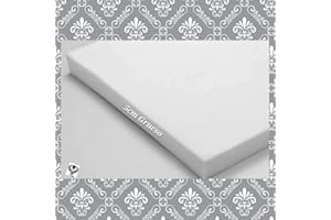 TAPIZADOS LUXOR GOMAESPUMA en PLANCHAS/Espuma BLANDA y DURA/Espuma poliuretano/Colchones para CUNA/Planchas de ESPONJA (110cm x 60cm x 5cm /Colchón cuna BLANDO- SUAVE, Espuma BLANDA/SUAVE 18KD)