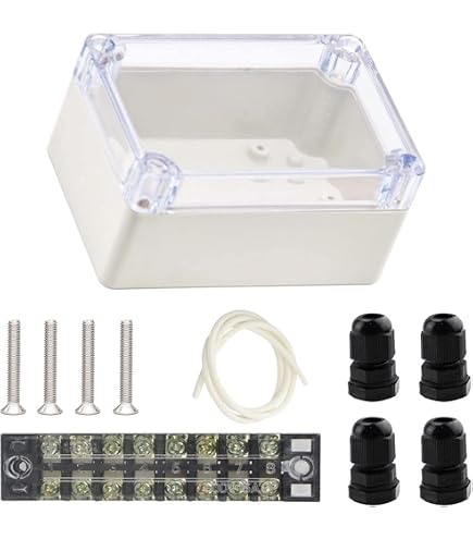 Wasserdichte Elektro-Anschlussdose IP65 - 100x68x50 Mm, Grau, Aus ABS-Kunststoff
