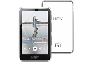 HiBy R1 Odtwarzacz MP3 HiFi z Bluetooth 5.1 Hi-Res Audio Certified DSD 256 Native Tidal Qobuz Player MSEB Tuning 7.1 cm Ekran dotykowy 2 TB Rozszerzona pamięć (Standard)