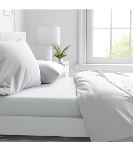 IlGruppone Completo Letto Matrimoniale 100% Cotone Bianco - Lenzuola Con Angoli Per Hotel E B&B - Made In Italy
