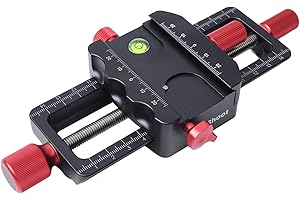 iShoot Universal-Kamera-Halterung, 150 mm, Makro-Schiene, Schieber für Nahaufnahme, alle Metall-Kamera-Halterung, eingebaute Arca-Swiss-Klemme und Schnellwechselplatte für Stativ-Kugelkopf