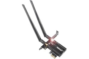 ‎ZIYITUOD PCIE WiFi Karte für PC, AC7265 Bluetooth 4.2 Wireless Adapter 802.11ac 1200Mbps Dual Band WiFi PCI-E Netzwerkkarte für Desktop Windows 11/10/8.1/8/7 32&64-Bits, Linux4.2+