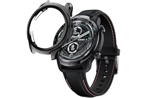 KONEE Hülle Kompatibel mit TicWatch Pro 3 UItra/TicWatch Pro 3, [Anti-Fleck] [Kratzfest] Ultradünne TPU Schutzhülle für TicWatch Pro 3 UItra/TicWatch Pro 3 – Schwarz