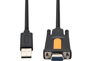 AYWHP 1.8 m FT-232 Adattatore da USB a RS232 USB 2.0 maschio a RS232 femmina DB9(9pin) per il registro di cassa, il modem, lo scanner e le fotocamere digitali,6FT/1,8 m