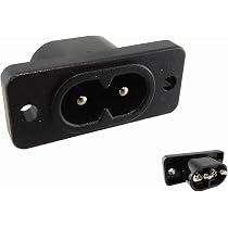 IEC C14 Steckdosenmodul – Plattenmontage, 250V 10A, 31x28x24 Mm