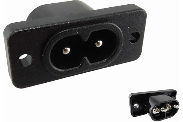 Kallanslutningskontakt C8-kontakt, Eluttag Utomhus, Horisontell Installation 250 V/2 A, 1