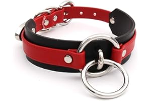 lalatia Handmade Women O Ring Faux Leather Choker