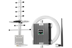 ANYCALL Amplificador de Cobertura Movil 4G LTE 3G gsm Amplificador Señal Movil para Casa en Banda 7/8 (900/2600MHz), Compatible con Movistar Vodafone Orange Yoigo