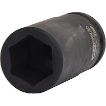 KS Tools Sechskant-Kraft-Stecknuss – Lang, 38 Mm, 72-Zahn Ratschenmechanismus