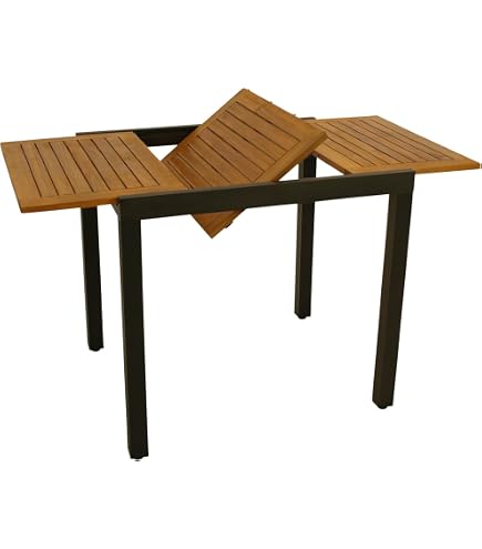 Teak Tisch Garten Terrasse Massivholz ausziehbar 140 cm premium wetterfest Küche, Haushalt & Wohnen