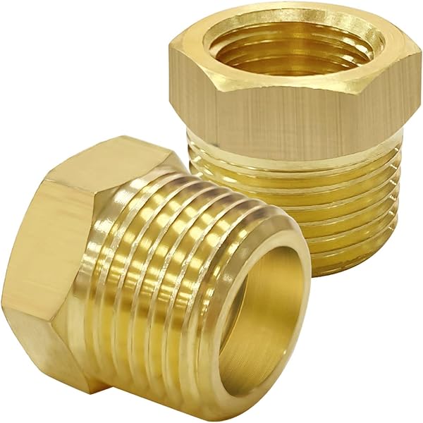 Raccord Laiton 3/8 NPT Male X 3/8 BSPP Female - Connecteur Manomètre Air Gaz Eau Carburant