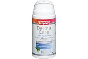 BEAPHAR - DERMACARE - Crème Réparatrice pour Chien et Chat - À l'argent Colloïdal, Aloe Vera, Beurre de Karité & Huiles Essentielles - Soulage Les Démangeaisons - Favorise la Cicatrisation - 200ml