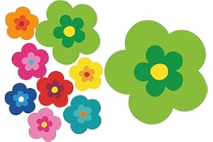 tradercat Pril - Set di 8 adesivi per auto, motivo floreale, stile retrò, per qualsiasi superficie liscia, ideali per la tua auto, fiori di pril (verde)