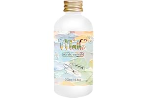 EIGTWEN Vernis mat pour peinture acrylique, 200 ml, vernis transparent qui protège les peintures du jaunissement, des fissures et de la poussière, conserve la couleur permanente (mat)