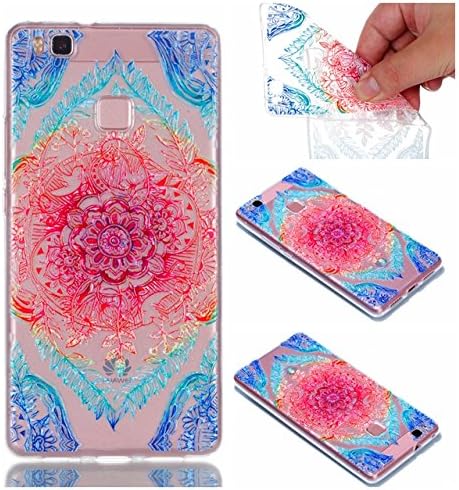 XUDAKJ For Huawei P9 LITE Case - Shockproof Flexible Soft TPU translucent Case for Huawei P9 LITE Rubber Skin Bumper Fancy Colorful Painting Lightweight Ultra Slim-Fit Protective Cover