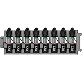 Bosch Professional Accessories 8tlg. Schrauber Bit Set Kreuzschlitz (Impact Control, PZ2 Bits, L&auml;nge 25 mm, Pick and Click)