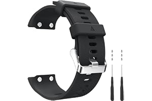 Armband kompatibelt med Garmin Forerunner 35/30, silikonersättningsband för Garmin Approach S10 med 6 skruvar och 2 skruvmejs