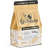 Purr & Miaow - Complete Dry Grain Free Sensitive Cat Food, Salmon & Herring, 1.5kg
