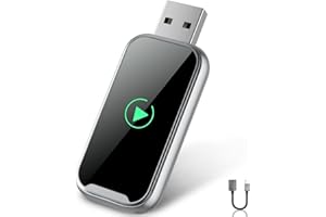 Ehomfory Android Auto Carplay Wireless Adapter, Konvertieren Sie Wired Android Auto in Wireless, Plug and Play, Mini & Stabiler, USB C/A, Keine Verzögerung