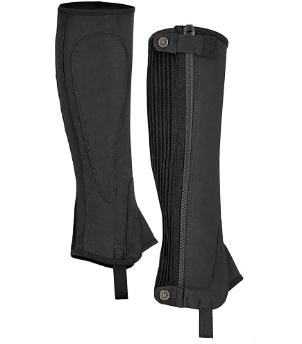 Mini-chaps D’équitation AK En Néoprène – Fermeture éclair Incurvée YKK, Micro Suède Intérieur – Adulte Et Enfant – Lavable En Machine 30°