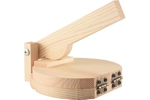 Bruafsir Presse à Tortilla dans le Bois Presse à Dumplings Maker Chapati Roti Maker Outils pour Presser Accessoires pour Gadgets de