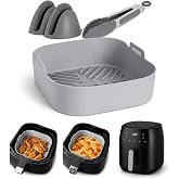BUREBALSHOP Pack Silicone Air Fryer Mould, 3 Accessories Air Fryer Container, Compatible with Cosori. Flexible, Reusable, Res