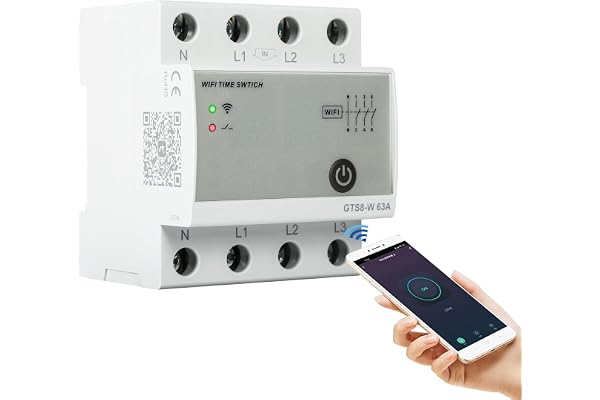 Jadeshay GTS8-W intelligent WiFi timer smart hem fjärrkontroll strömbrytare genom Tuya App AC220 V 4P 63 A timer reläbrytare