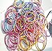 Westeng 100PCS Baby Girl Children Elastic Hair Tie Bands Small Thin Hair Elastics Ponytail Stretchy Hairband