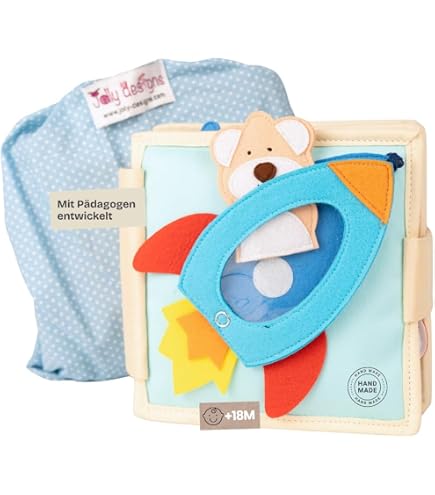 Pmgud Busy Board Montessori Activity Board a Partire da 1 Anno Giocattolo Montessori in Legno