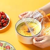 Promosyonca 100 Adet Yeniden Kullanılabilir Elastik Yiyecek Koruyucu Kapak, Esnek Yiyecek Kapağı, Farklı Boyutlara Uygun, Mut