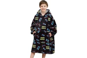 Doctor Unicorn Boys Oversized Hoodie Warm Sherpa Fleece Winter Hooded Sweatshirt