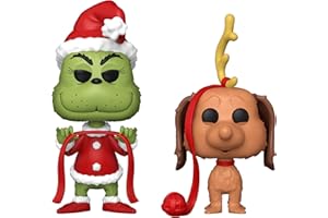 Funko POP! Books: HTGSC - Grinch With Max 2PK - How the Grinch Stole Christmas - Kolekcjonerska figurka winylowa - Pomysł na prezent - Oficjalny towar - Zabawki dla dzieci i dorosłych - Fani filmów