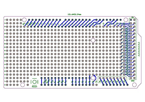 WINGONEER Prototype PCB for Arduino MEGA 2560 R3 Shield Board DIY - 3
