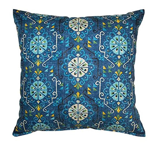 Gd D Home Cotton Square Indigo Summer Rain Knife Edge Desertcart