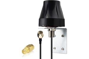 YILIANDUO Antenna WiFi esterna 2.4GHz 5.8GHz Dual Band Omnidirezionale 3M RG174 RP-SMA Cavo maschio per montaggio a parete per telecamera IP di sicurezza Amplificatore Router WiFi Video sorveglianza …