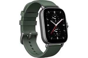 Amazfit GTS 2e Smartwatch mit Alexa eingebaut, 24H Herzfrequenzmesser, Schlaf, Stress und SpO2 Monitor, Aktivitätstracker Sportuhr mit 90 Sportmodi, 14 Tage Akkulaufzeit, Moosgrün