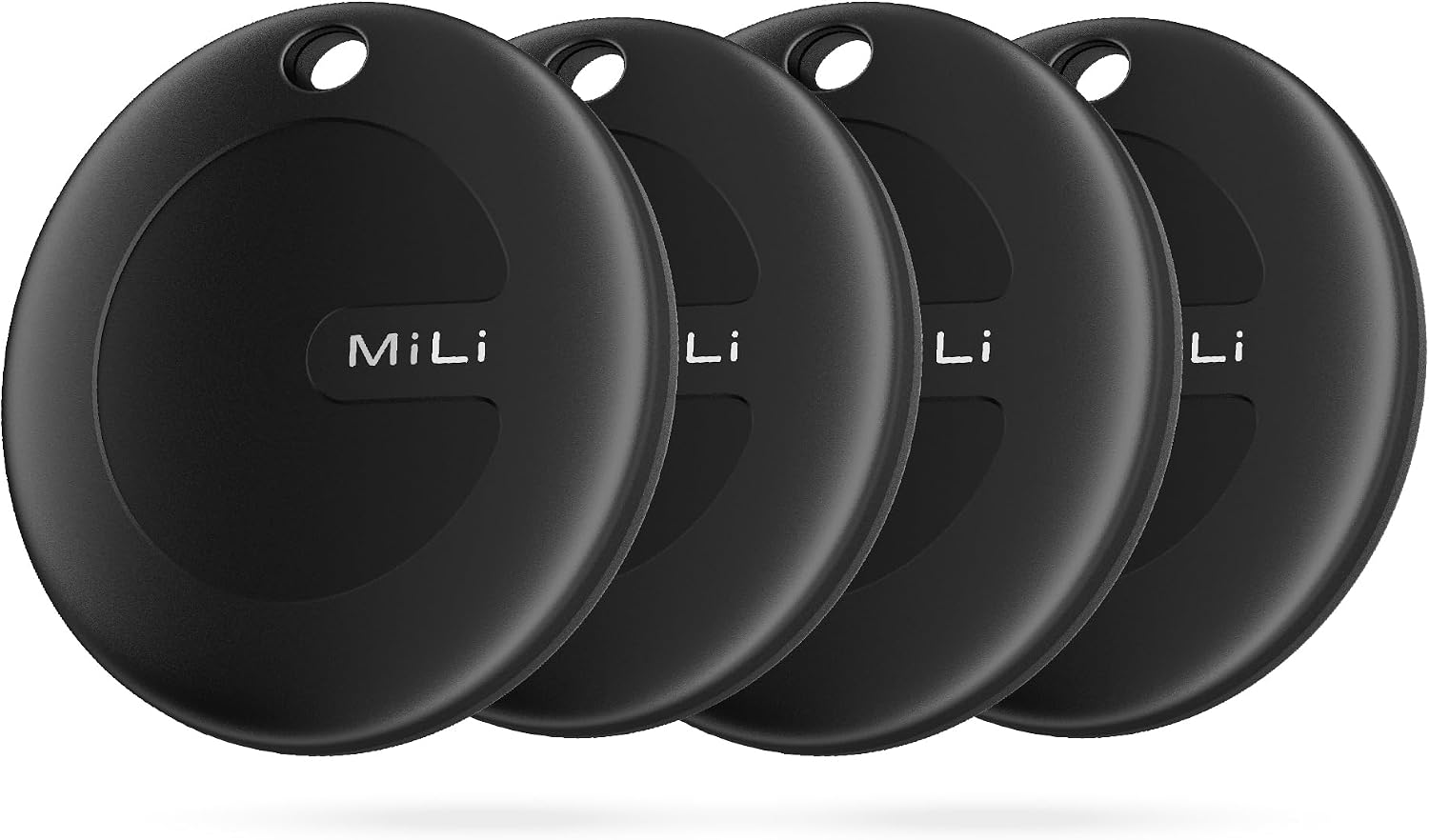 MiLi MiTag Bluetooth Tracker para Android, Autorizado por Google, Key Finder, Luggage Tracker, Localizador de Objetos Compatible con Google Localizador App, Smart Tracker 4Pack