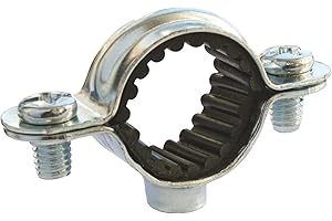 SOMATHERM FOR YOU, Collier isophonique simple Ø12 mm en acier nickelé - Boîte de 100 pièces - Fixation pour tubes rigides - Réduction des bruits et vibrations