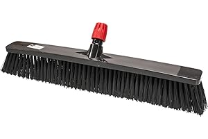 La Briantina Spazzolone Professionale 60 cm con Setole Piumate Rigide, Innesto Universale per Manici con Diametro da 21 mm a 24 mm