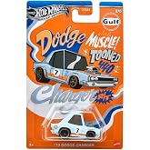 Hot Wheels Silver Series Tooned Gulf Racing - 70 Dodge Charger JCB63