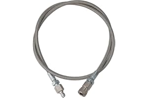 ARMYJY 36 Inch PCP Air Hose,High Pressure Air Filling Whip Hose Stainless Steel For HPA Air Fill Station Hose Connector