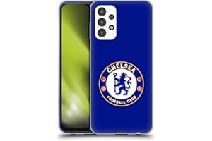 Head Case Designs sous Licence Officielle Chelsea Football Club Bleu Simple Crête Coque en Gel Doux Compatible avec Samsung Galaxy A13 (2022)
