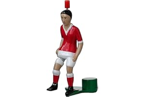 TIPP-KICK Top-Kicker Classic I Giocatore Originale per Grandi e Piccini I Divertiti con questo personaggio di calcio in qualsiasi gioco Accessori Maglia Rossa