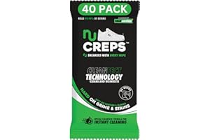 MEDISANITIZE Trainer Wipes Protector for Leather and Rubber Sneakers, Athletic Shoes: Cleanfect Technology Cleans and Disinfects: Hard on Grime, Grass Stains, Mud Dirt: 40 Wipes per Pack