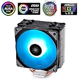 Deepcool Gammaxx GTE Black RGB Dissipatore per CPU 4 Heatpipes Ventola PWM da 120 mm RGB 12V 4-Pin Compatibile per Intel…