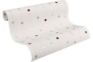 A.S. CRÉATION A.S. Creation 208514 AS Creation Life 3-Papel Pintado no Tejido, Beige, Rot, Weiß, 10,05 x 0,53 m