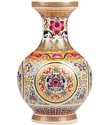 Zwarte Chinese keramische vaas Jingdezhen bloemenregen