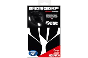 ‎VFLUO VFLUO - Streifen Reflektierende Aufkleber für HJC RPHA70 Motorradhelm – Zugelassen für FR-Maße - Hohe Qualität und Sichtbarkeit - 3M™ Technology – Diskret und Design – Maximaler Halt